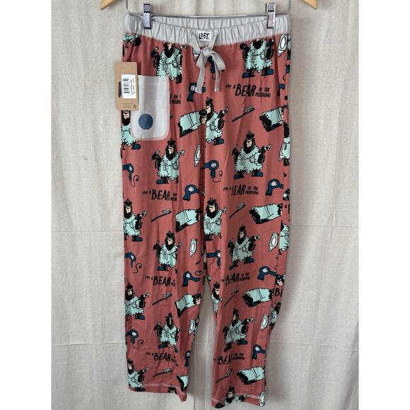 NWT Lazy One "I Am A Bear" Pajama Set Women XS/S Orange Cream Animal Cozycore - Picture 7 of 13